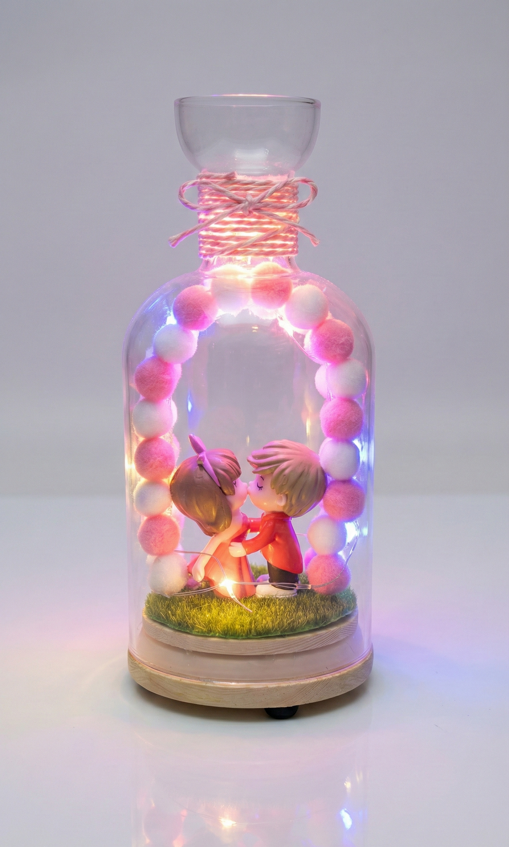 Couple LED Bottle Lamp – Romantic Love Showpiece Light