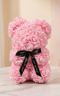 Pink Rose Teddy Bear Romantic Flower Teddy