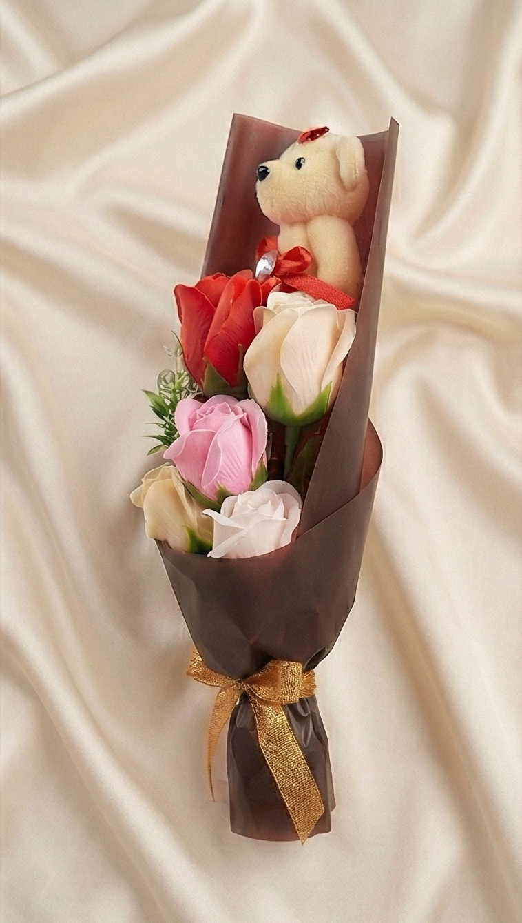 Teddy Rose Bouquet - A Perfect Gift of Love & Elegance