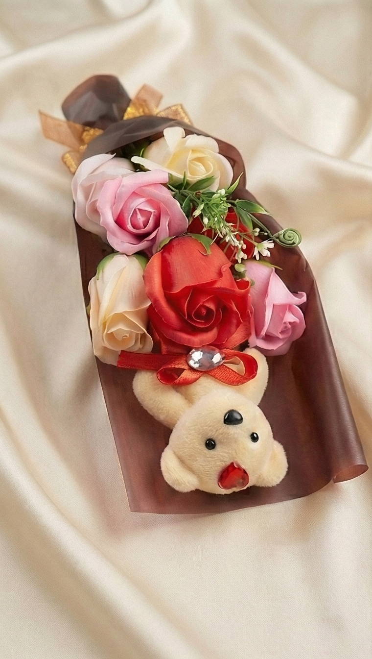 Teddy Rose Bouquet - A Perfect Gift of Love & Elegance